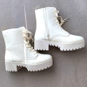 White Platform Boots